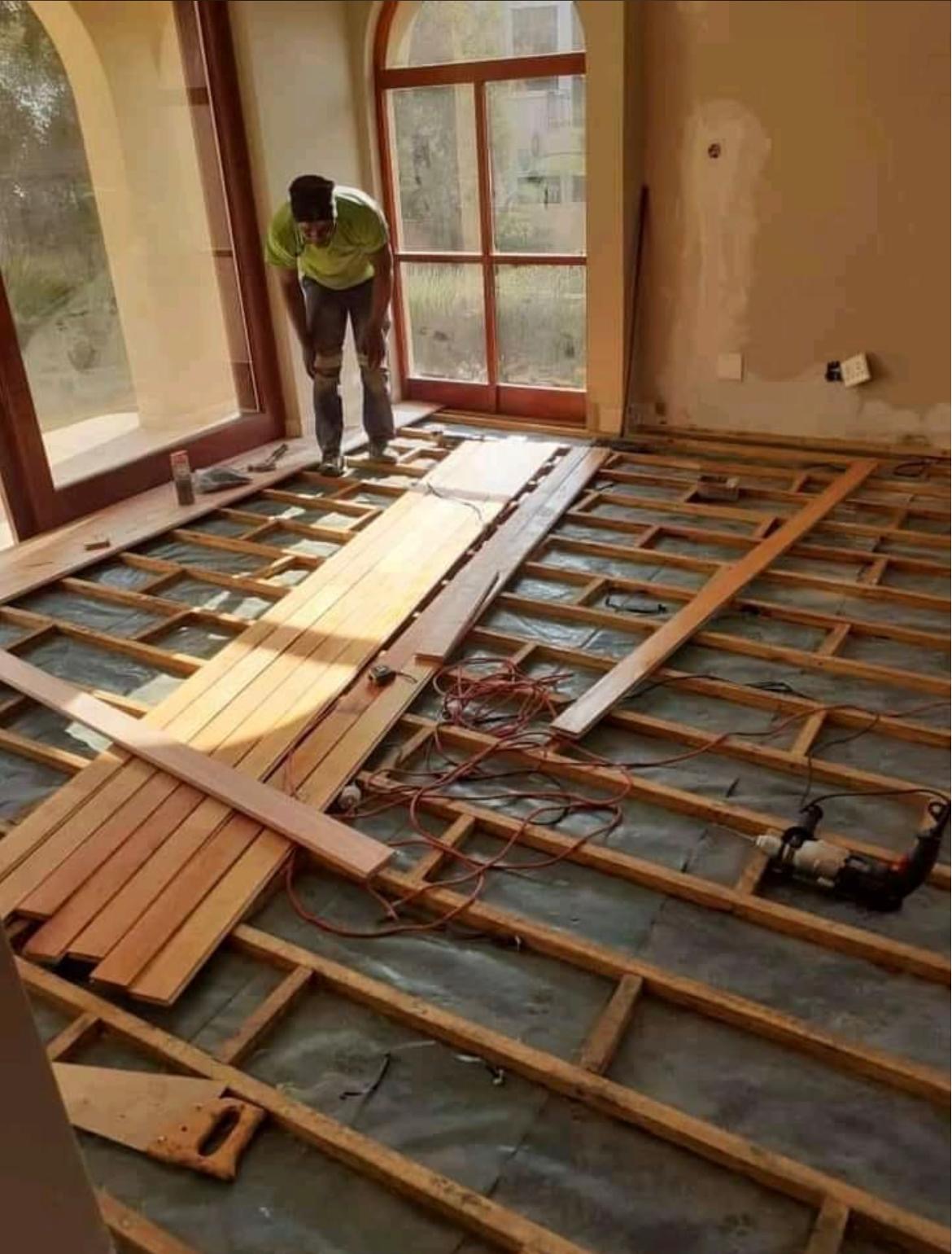 Hardwood Flooring Installation — Framing Stage